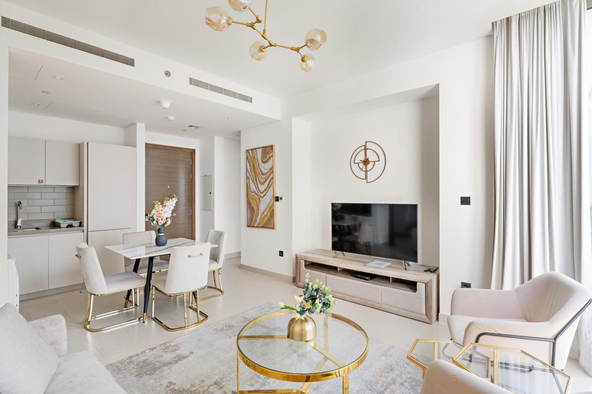 Beautiful 2 Bedroom Next To Business Bay - Sobha Creek Vista Dubai Exteriör bild