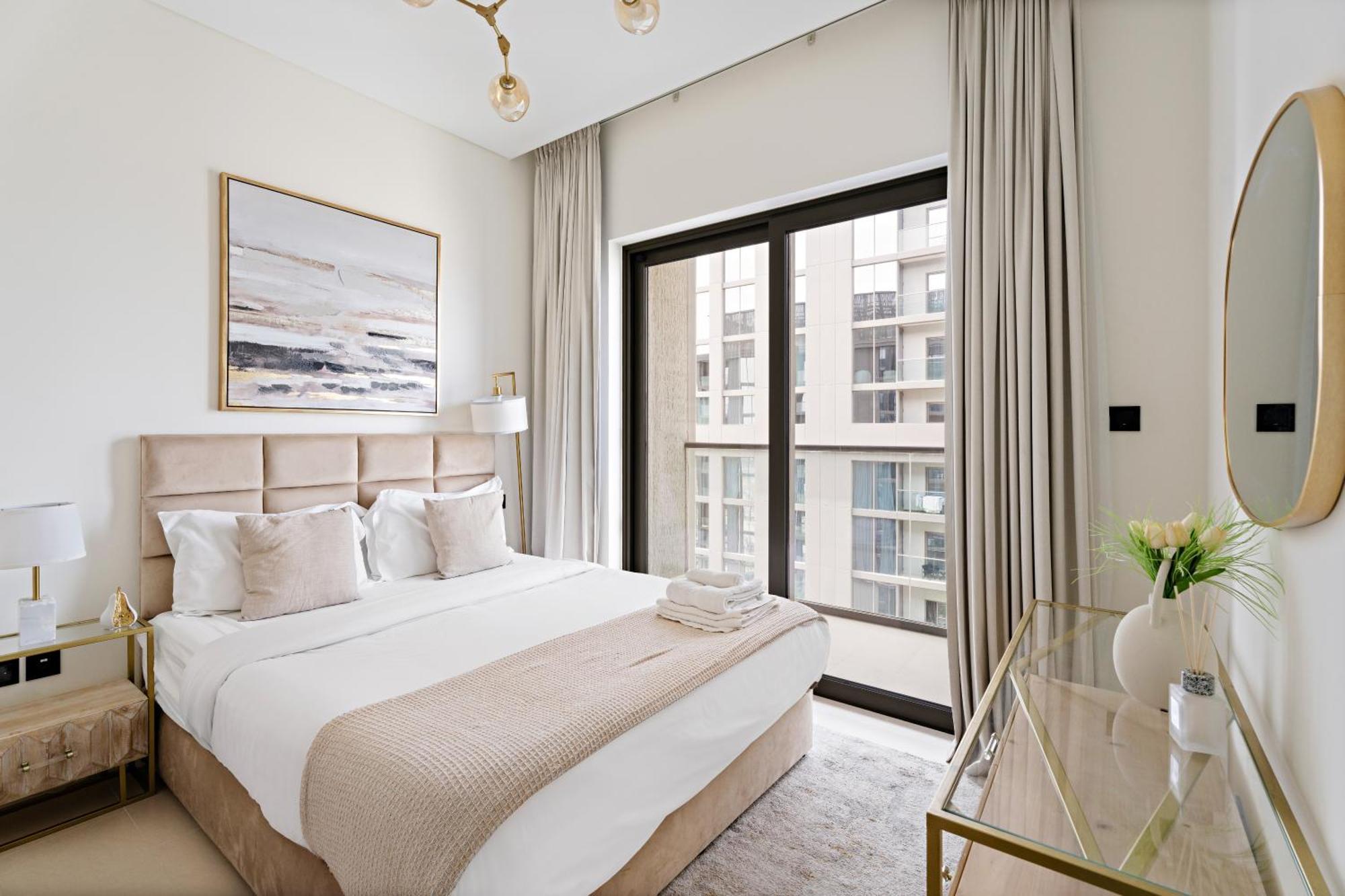 Beautiful 2 Bedroom Next To Business Bay - Sobha Creek Vista Dubai Exteriör bild